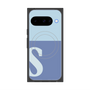 Premium Square Case with Pixelsnap［ Original - initial two tone - S blue ］