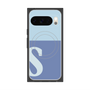 Premium Square Case with Pixelsnap［ Original - initial two tone - S blue ］