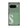 Premium Square Case with Pixelsnap［ Original - initial two tone - S green ］