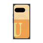 Premium Square Case with Pixelsnap［ Original - initial two tone - U orange ］