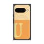 Premium Square Case with Pixelsnap［ Original - initial two tone - U orange ］