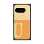 Premium Square Case with Pixelsnap［ Original - initial two tone - U orange ］