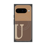 Premium Square Case with Pixelsnap［ Original - initial two tone - U brown ］