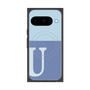 Premium Square Case with Pixelsnap［ Original - initial two tone - U blue ］