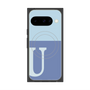 Premium Square Case with Pixelsnap［ Original - initial two tone - U blue ］