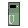 Premium Square Case with Pixelsnap［ Original - initial two tone - U green ］