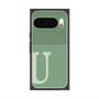 Premium Square Case with Pixelsnap［ Original - initial two tone - U green ］