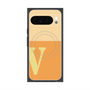 Premium Square Case with Pixelsnap［ Original - initial two tone - V orange ］