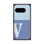 Premium Square Case with Pixelsnap［ Original - initial two tone - V blue ］