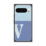 Premium Square Case with Pixelsnap［ Original - initial two tone - V blue ］