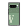 Premium Square Case with Pixelsnap［ Original - initial two tone - V green ］