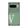 Premium Square Case with Pixelsnap［ Original - initial two tone - V green ］