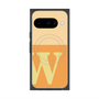 Premium Square Case with Pixelsnap［ Original - initial two tone - W orange ］