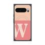 Premium Square Case with Pixelsnap［ Original - initial two tone - W pink ］