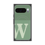 Premium Square Case with Pixelsnap［ Original - initial two tone - W green ］