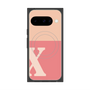 Premium Square Case with Pixelsnap［ Original - initial two tone - X pink ］