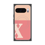 Premium Square Case with Pixelsnap［ Original - initial two tone - X pink ］