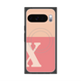 Premium Square Case with Pixelsnap［ Original - initial two tone - X pink ］