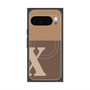 Premium Square Case with Pixelsnap［ Original - initial two tone - X brown ］