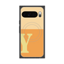 Premium Square Case with Pixelsnap［ Original - initial two tone - Y orange ］