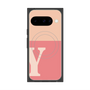 Premium Square Case with Pixelsnap［ Original - initial two tone - Y pink ］