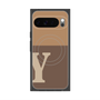 Premium Square Case with Pixelsnap［ Original - initial two tone - Y brown ］