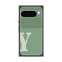 Premium Square Case with Pixelsnap［ Original - initial two tone - Y green ］