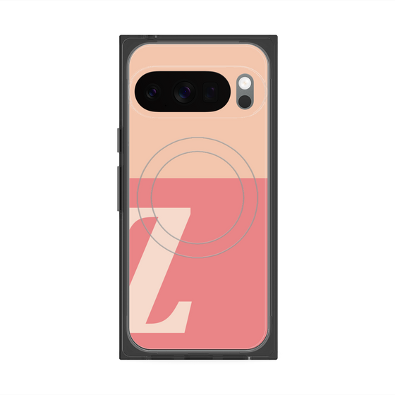 Premium Square Case with Pixelsnap［ Original - initial two tone - Z pink ］