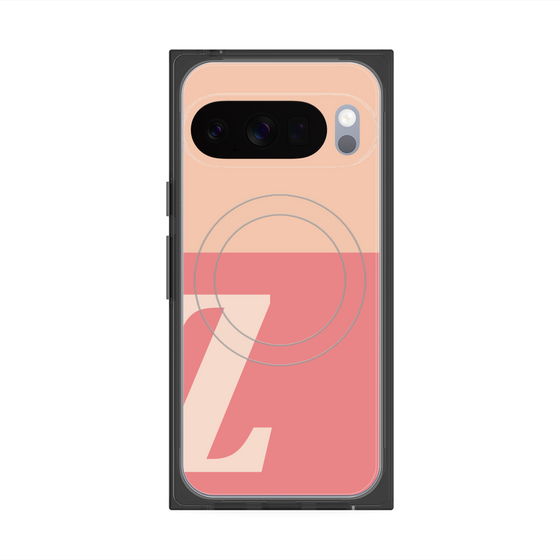 Premium Square Case with Pixelsnap［ Original - initial two tone - Z pink ］