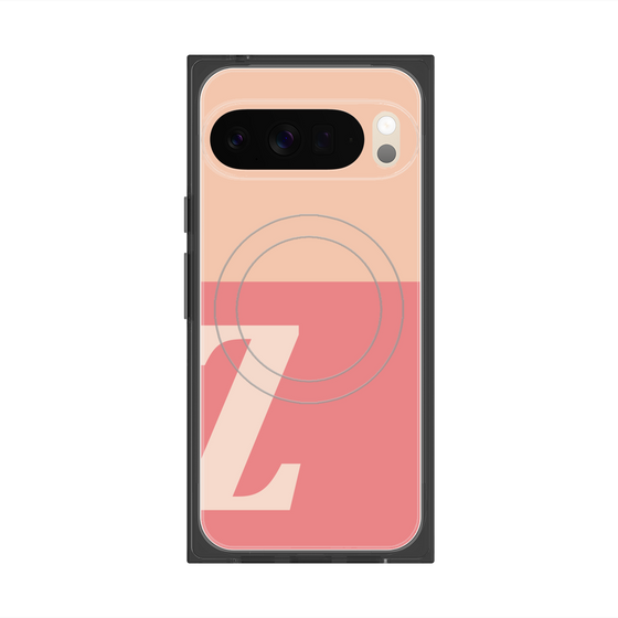 Premium Square Case with Pixelsnap［ Original - initial two tone - Z pink ］