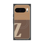 Premium Square Case with Pixelsnap［ Original - initial two tone - Z brown ］