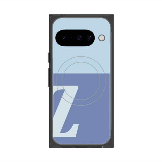 Premium Square Case with Pixelsnap［ Original - initial two tone - Z blue ］