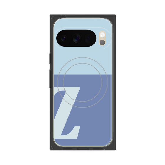 Premium Square Case with Pixelsnap［ Original - initial two tone - Z blue ］