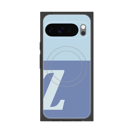 Premium Square Case with Pixelsnap［ Original - initial two tone - Z blue ］