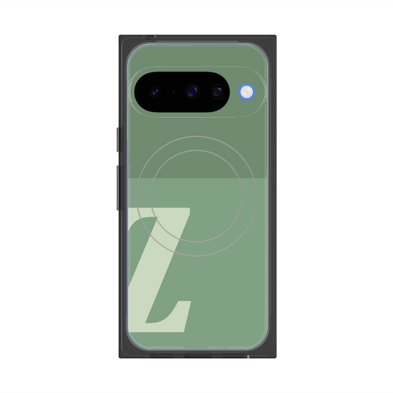 Premium Square Case with Pixelsnap［ Original - initial two tone - Z green ］