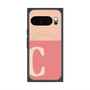 Premium Square Case with Pixelsnap［ Original - initial two tone - C pink ］