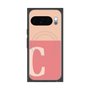 Premium Square Case with Pixelsnap［ Original - initial two tone - C pink ］