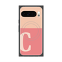 Premium Square Case with Pixelsnap［ Original - initial two tone - C pink ］