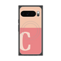 Premium Square Case with Pixelsnap［ Original - initial two tone - C pink ］