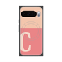 Premium Square Case with Pixelsnap［ Original - initial two tone - C pink ］