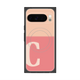 Premium Square Case with Pixelsnap［ Original - initial two tone - C pink ］