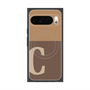 Premium Square Case with Pixelsnap［ Original - initial two tone - C brown ］