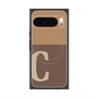 Premium Square Case with Pixelsnap［ Original - initial two tone - C brown ］