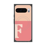Premium Square Case with Pixelsnap［ Original - initial two tone - F pink ］