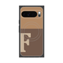 Premium Square Case with Pixelsnap［ Original - initial two tone - F brown ］