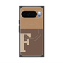 Premium Square Case with Pixelsnap［ Original - initial two tone - F brown ］