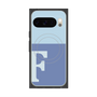 Premium Square Case with Pixelsnap［ Original - initial two tone - F blue ］