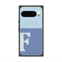Premium Square Case with Pixelsnap［ Original - initial two tone - F blue ］