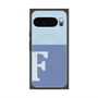 Premium Square Case with Pixelsnap［ Original - initial two tone - F blue ］