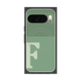 Premium Square Case with Pixelsnap［ Original - initial two tone - F green ］